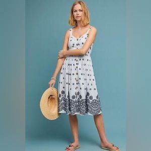 Anthropologie Maeve Savoy Button down dress size 6 excellent condition